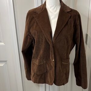 Vintage Brown Corduroy Blazer Size XL